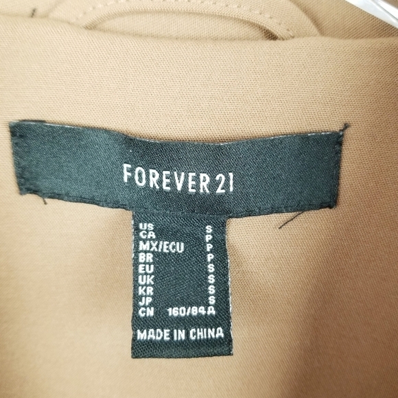 Forever 21 Camel Longline Blazer - Picture 3 of 10